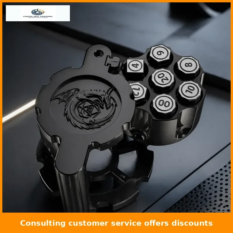 New Metal Revolver Bullet Dice Board Game Dice Zinc Alloy Entertainment Reunion Drinking Table Games