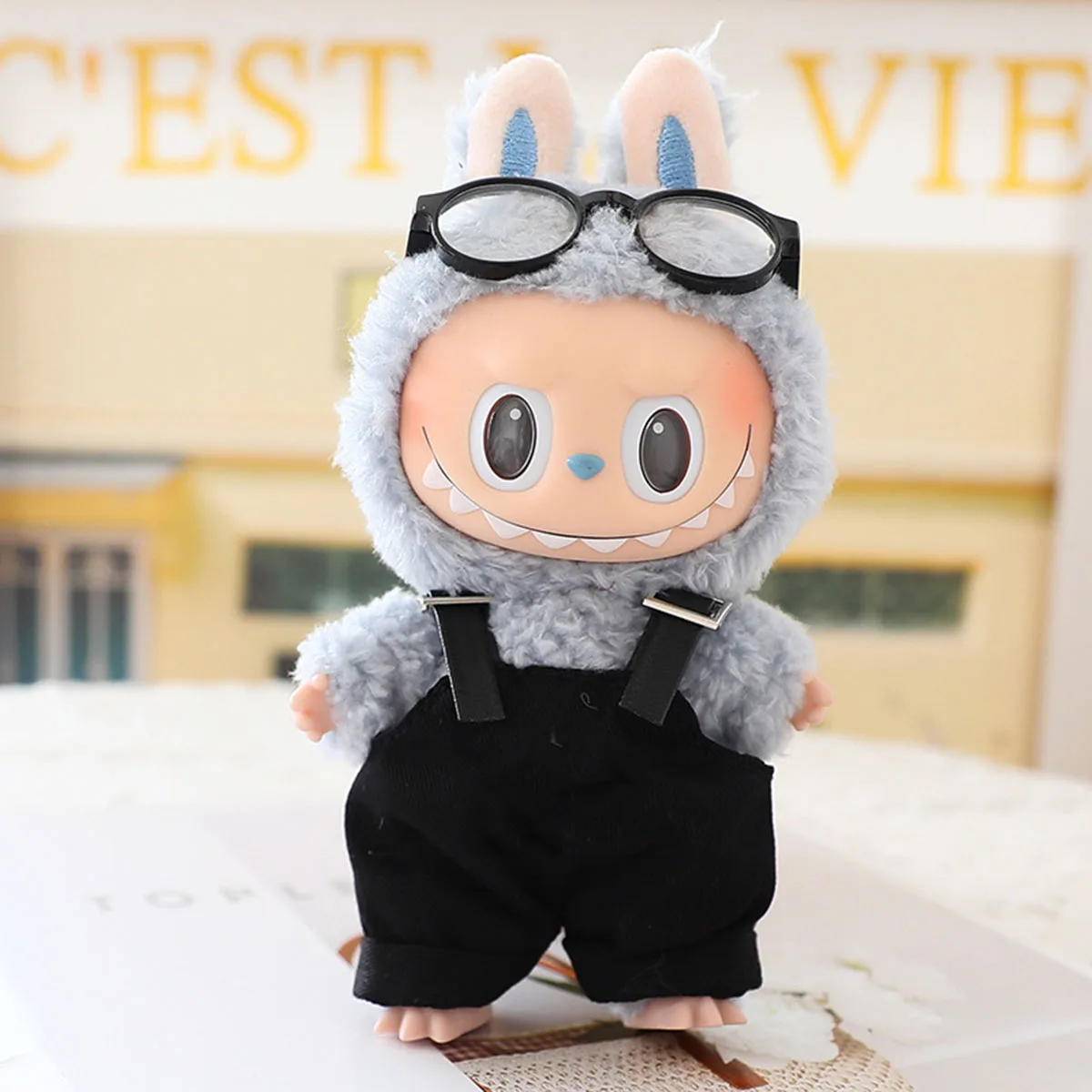 For Labubu Stylish Accessories Transparent Candy Glasses Colored Sunglasses