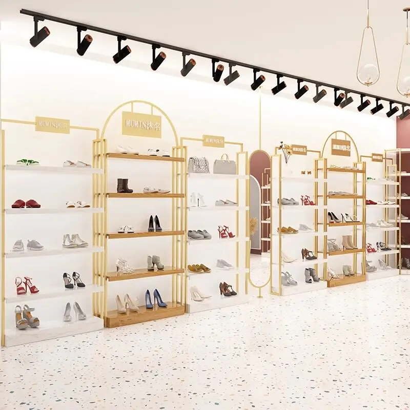 

Customized shoe rack Commercial shoe display display shoe rack Multi-layer live stream display