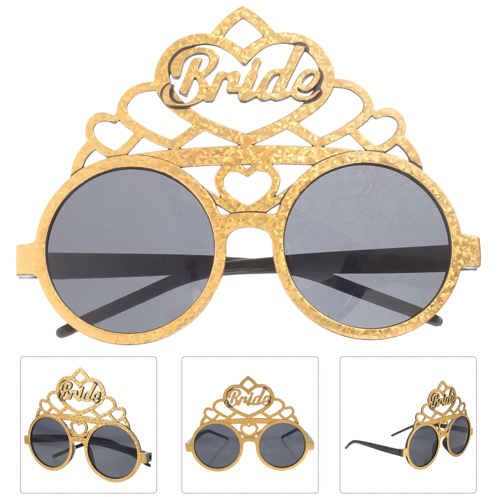 

1Pair Bride Eyeglasses Bridal Party Sunglasses Wedding Shower Photo Prop Accessory Bridal Party Favors