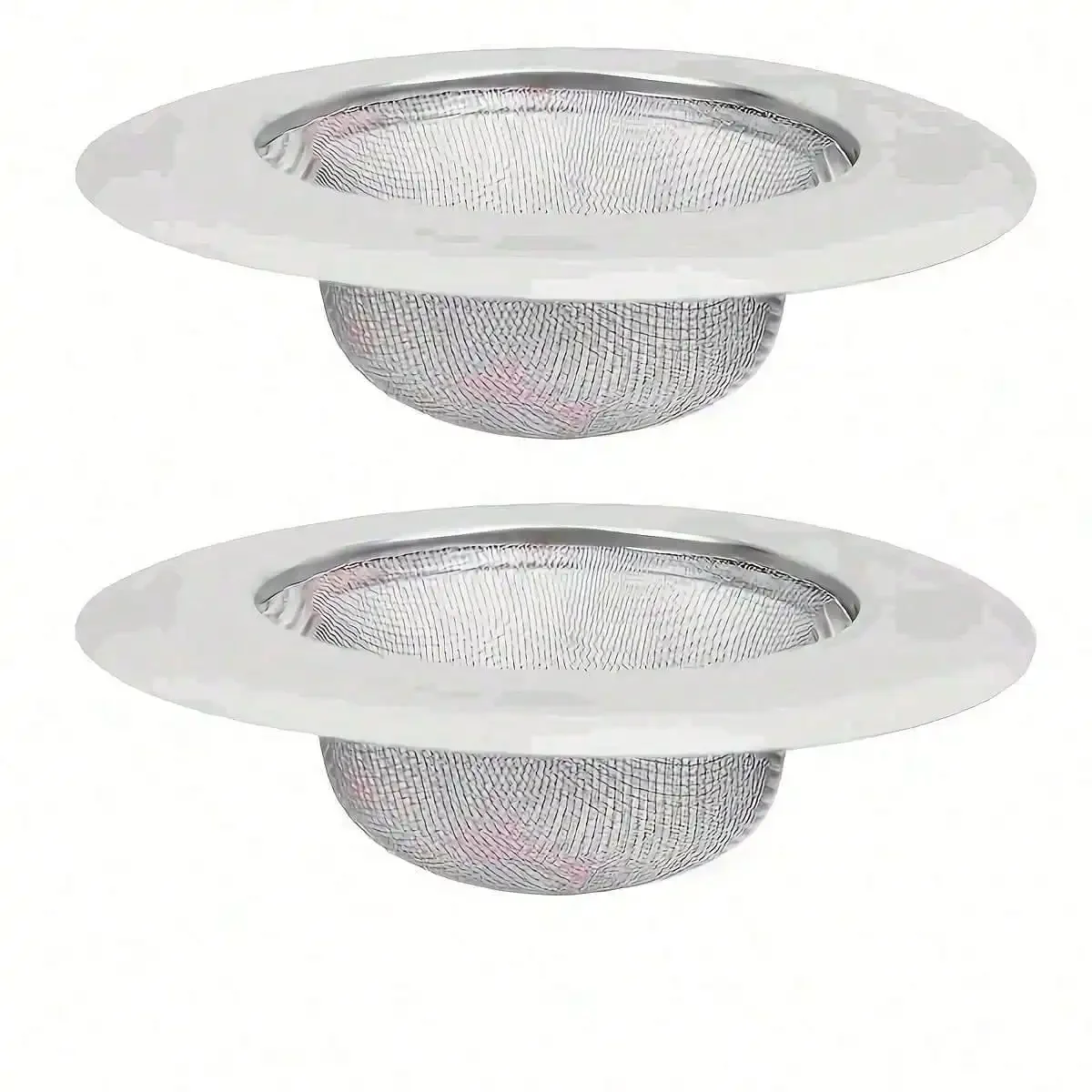 

2 шт. высокоэффективных сливных фильтров для кухонной раковины из нержавеющей стали, с сеткой из нержавеющей стали, подходят для ванной комнаты и