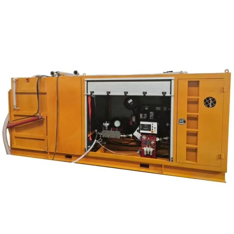 Road Marking Paint Remover High Pressure Water Blasting With Simultaneous Vacuum Recovery