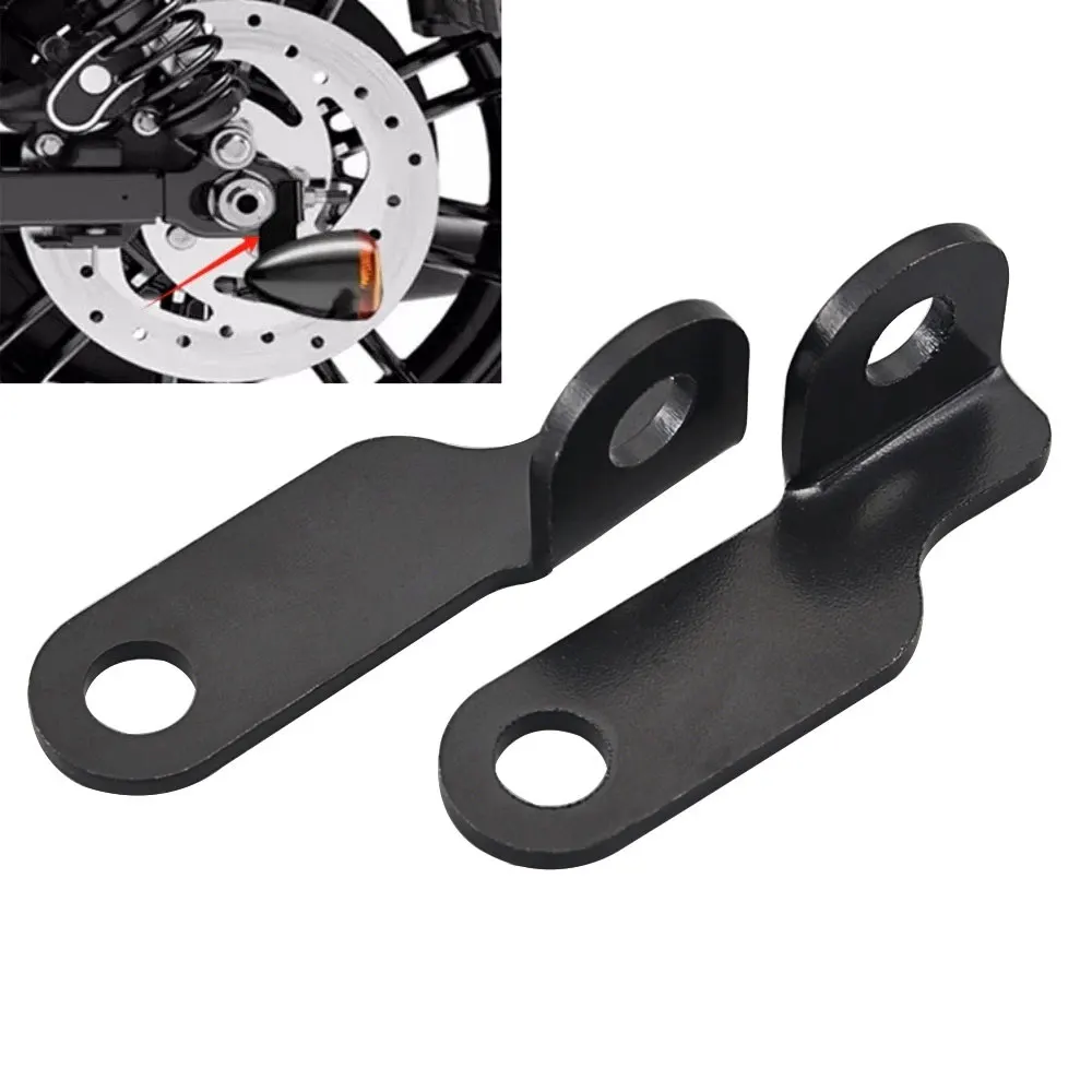 Soporte de montaje para luz de señal de giro de motocicleta, 1 par, para Harley Sportster Iron 883 1200 Custom Nightster XL883N XL1200C