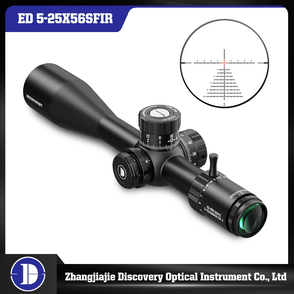 New Discovery Gen II ED5-25X56 Tactical Sight Illuminated Super High Definition Shockproof First Focal Plane Imported Glass