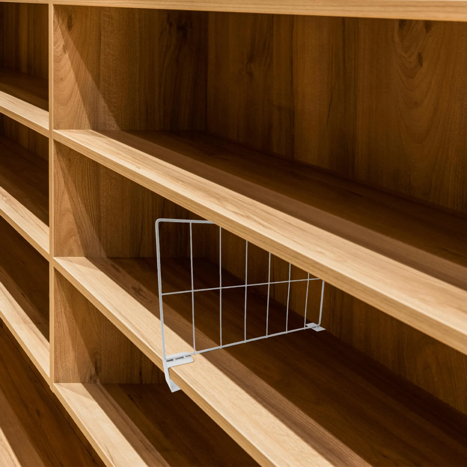 2Pcs Warehouse Shelf Divider Grid Panels Heavy Duty Wire Shelf Organizer for Logistics Storage Rack Closet Pantry Kitchen view 3