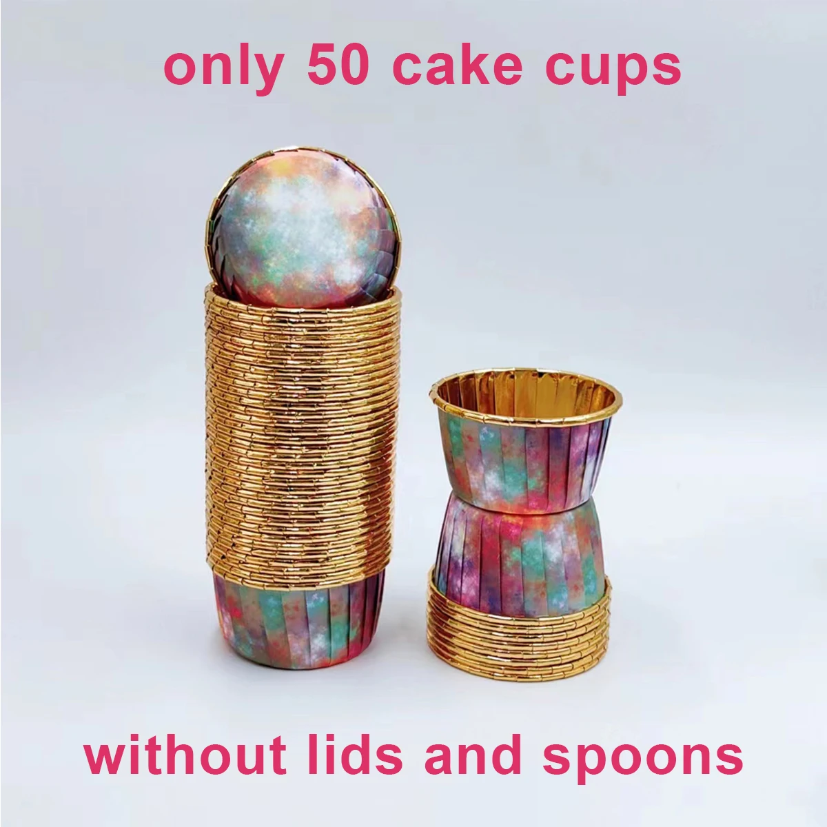 50pcs Baking Cups , disposable cupcake cups, heat-resistant paper cupcake,  baking tool, perfect for wedding and Birthday party