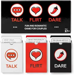 Fun and Romantic Game for Couples: Date Night Box Set with Conversation Starters, Flirty Games and Cool Dares - Choose from Talk