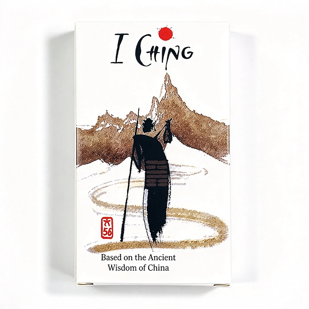 Cartes d’oracle I Ching, jeu de 64 hexagrammes, inspiré de la sagesse chinoise ancienne, cartes de divination pour la méditation, cartes de guidance spirituelle.