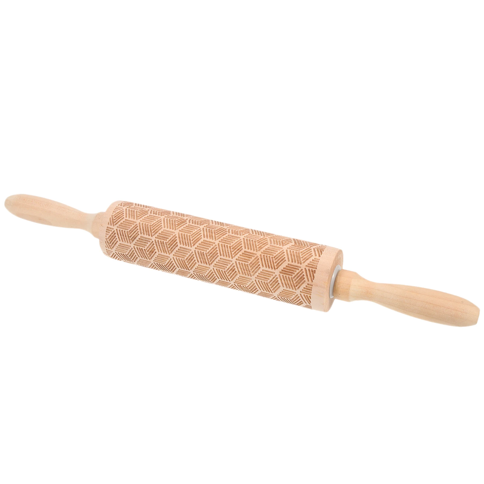 

Grid Printed Rolling Pin Wood Stick Noodle Ravioli Beech Dumpling Cookies Roller Baking Tools Kitchen Pastry Maker Pizza Dough