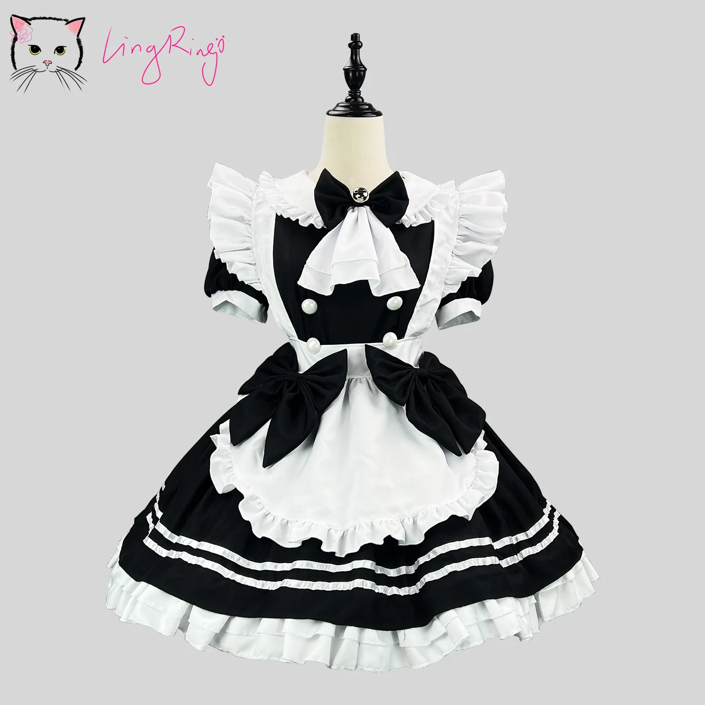 

2025 Lolita Dress Plus Size Cosplay Maid High-Quality Material Sweet Elegant Tea Parties Costume