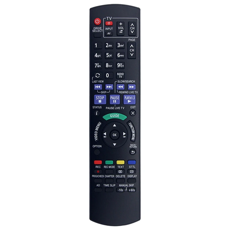 Compatible with Panasonic DVD DMR-EX97EB-K Remote Control N2QAYB001059 Spare Part