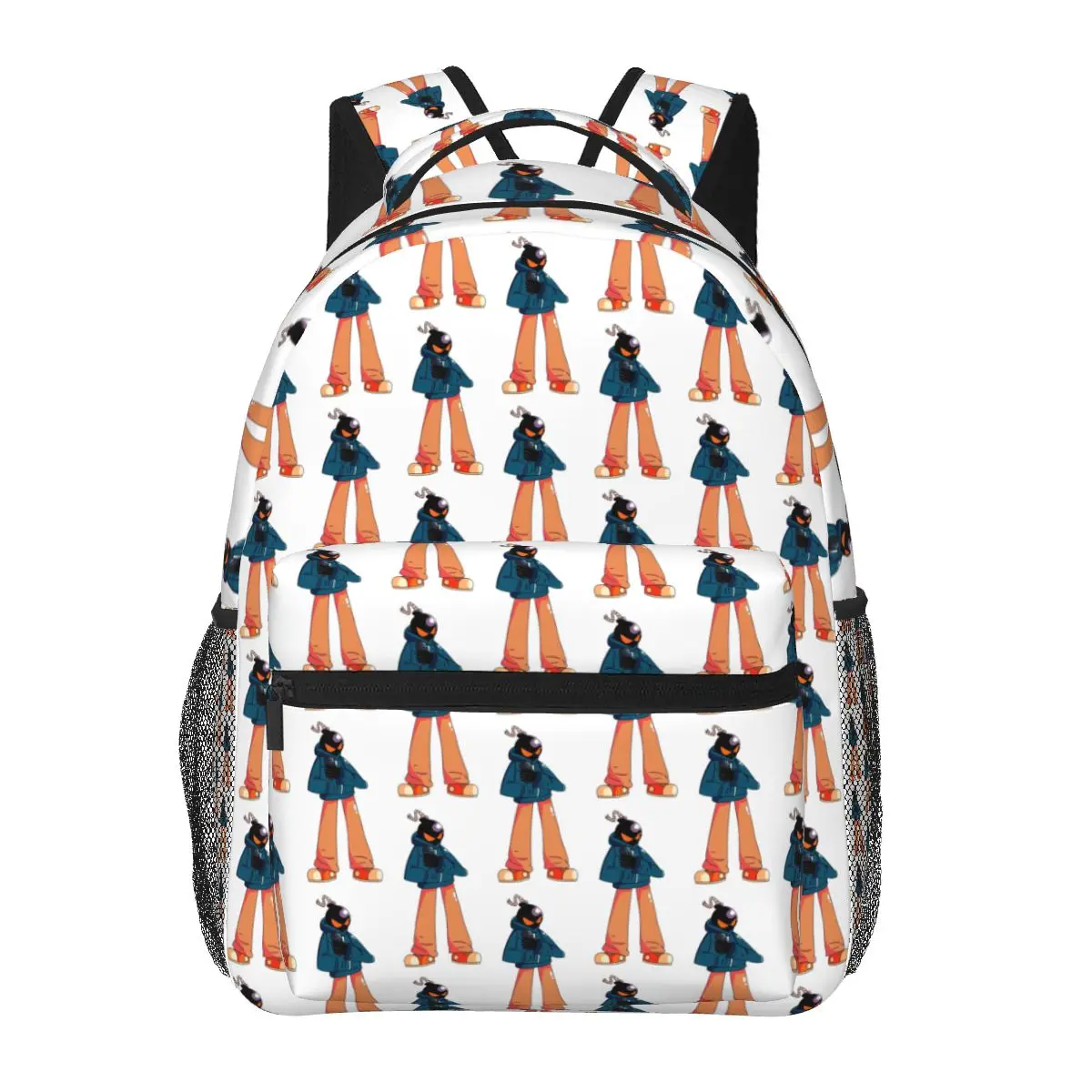 Whitty Mod Character (Friday Night Funkin Vs Whitty) Backpacks Boys Girls Bookbag School Bags Travel Rucksack Shoulder Bag