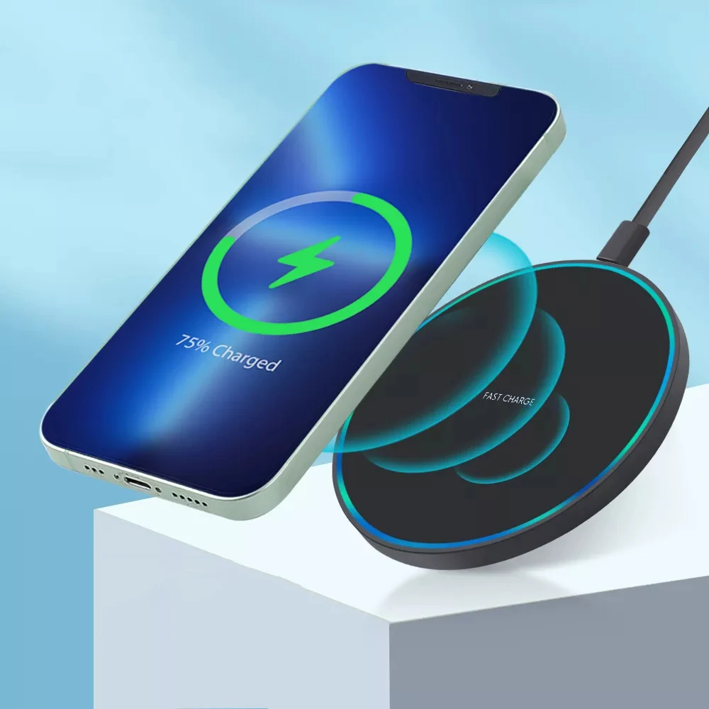 30W Wireless Charger Pad for iPhone 14 13 12 11 X Pro Max Samsung S21 S20 S10 S9 Induction Fast Charging Docking Station