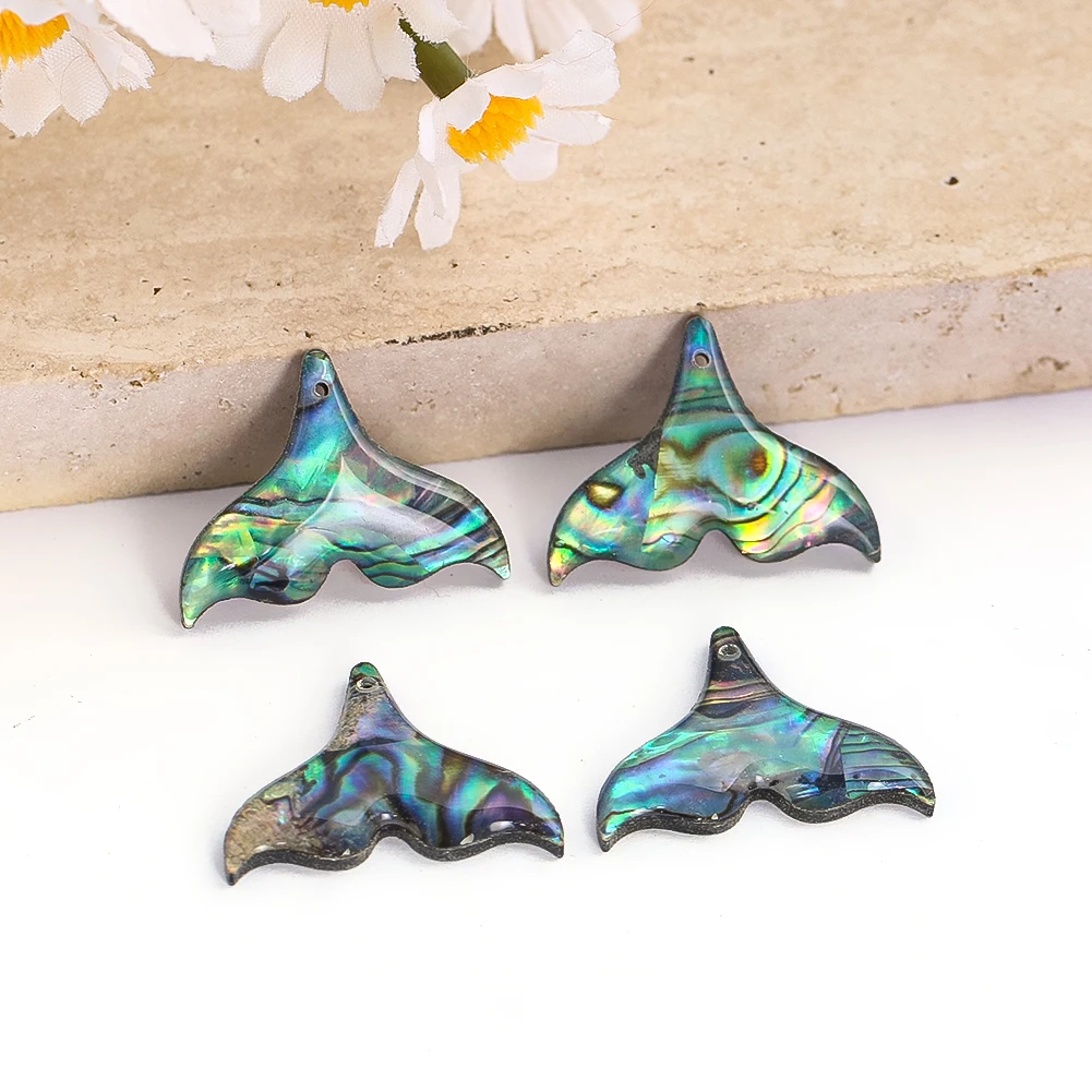Fish Tail Resin Patch Drop Glue Design Single Side DIY Jewelry Making Epoxy Decor Craft Accessories Marine Theme Embellishment