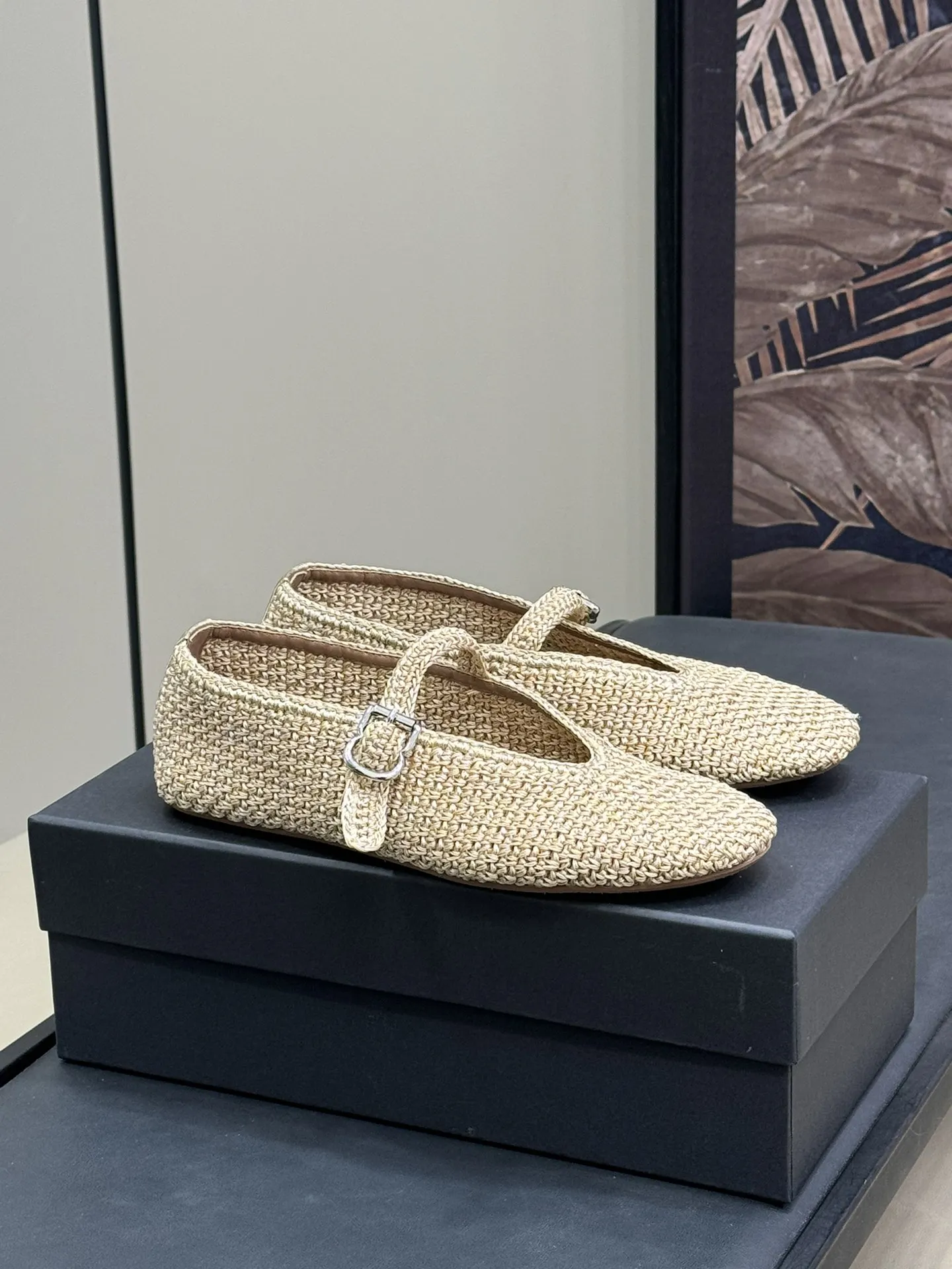 

Women's Shoes Crochet Ballet Flats Knit Mary Jane Knitted