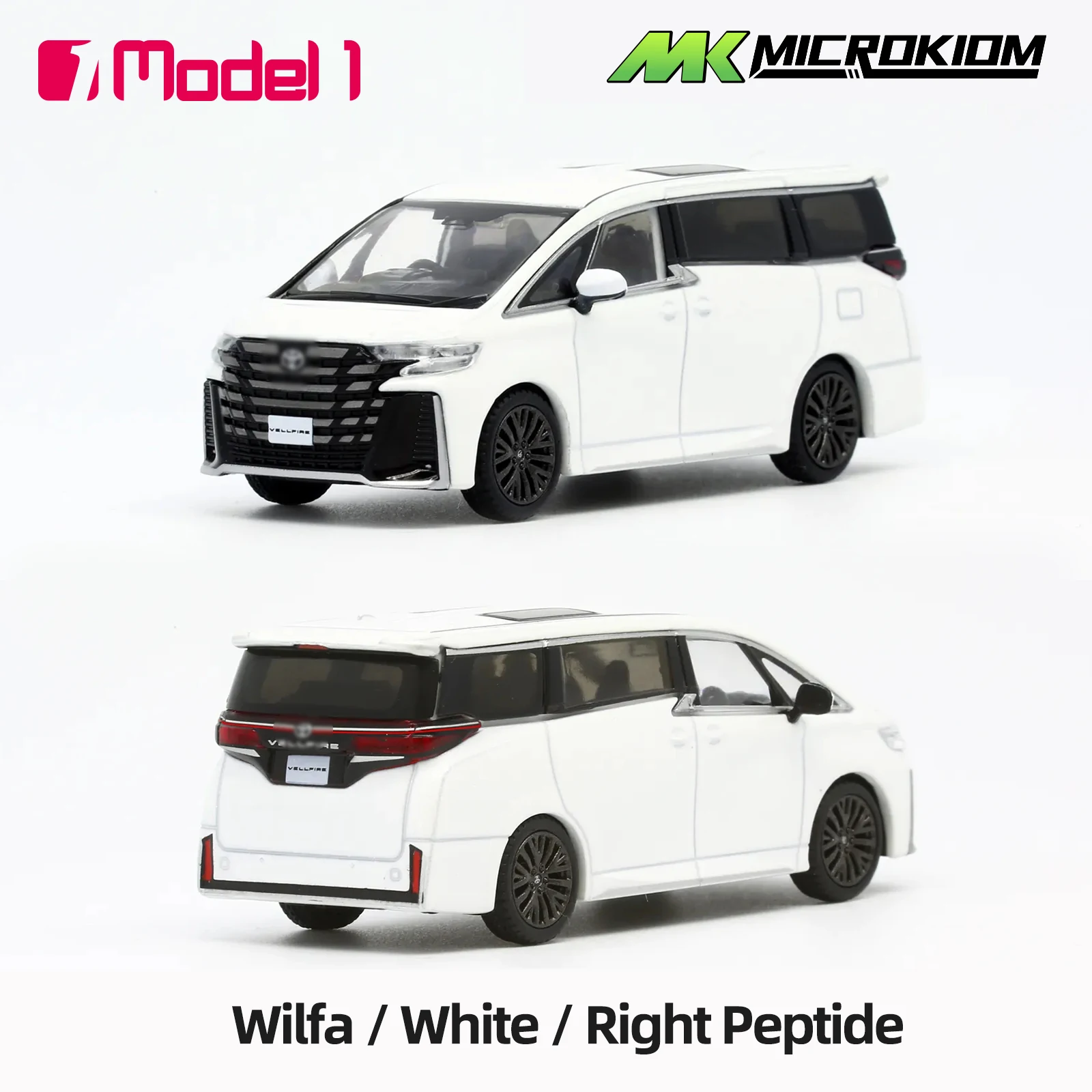 Model 1 Alloy MPV Commercial Vehicle 1/64 Alpha Wilfa Alloy Car Model