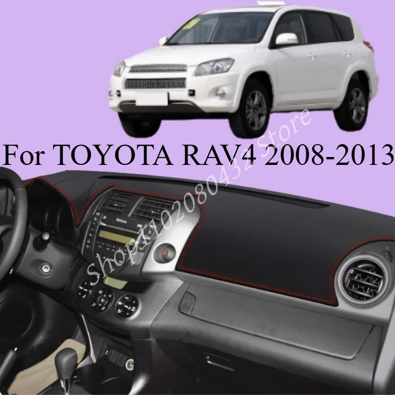 

LHD Car Dashboard Cover Dash Anti-UV Mat For TOYOTA RAV4 2008-2013 Auto Non-slip Sun Shade Pad Carpet