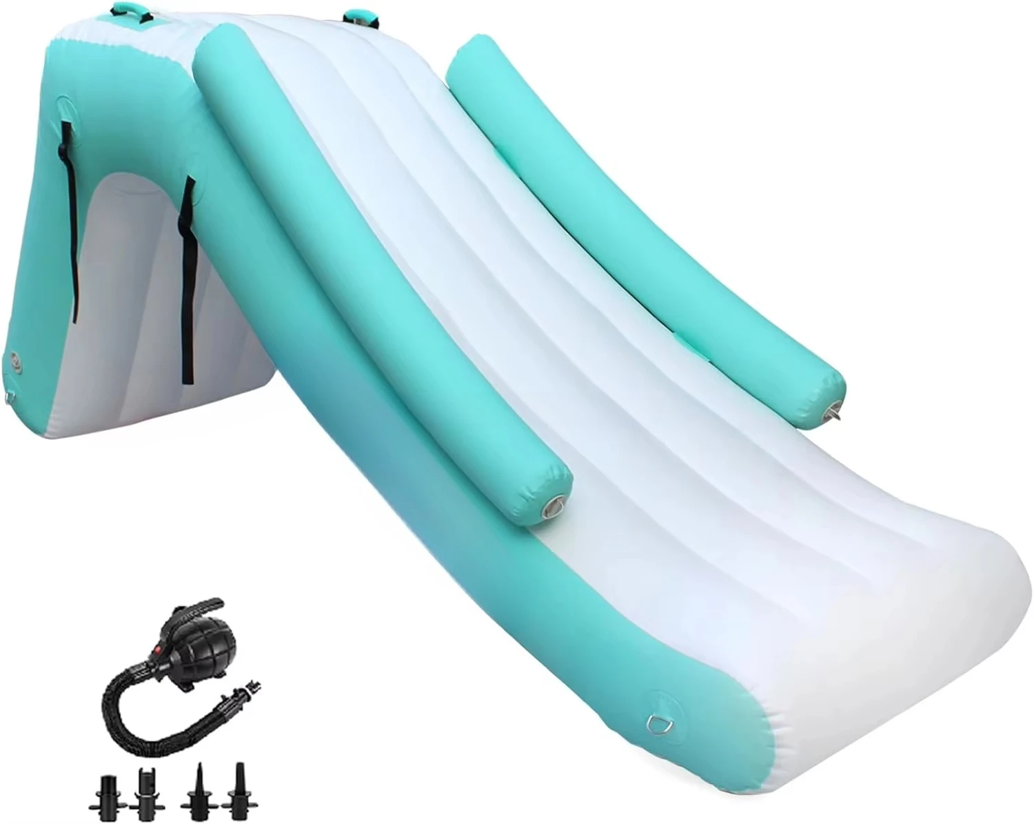 Water Park Games PVC Air Tight Inflatable Dock Floating Yacht Inflatable Mini Inground Pools Water Slide for Swimming Pool Slide