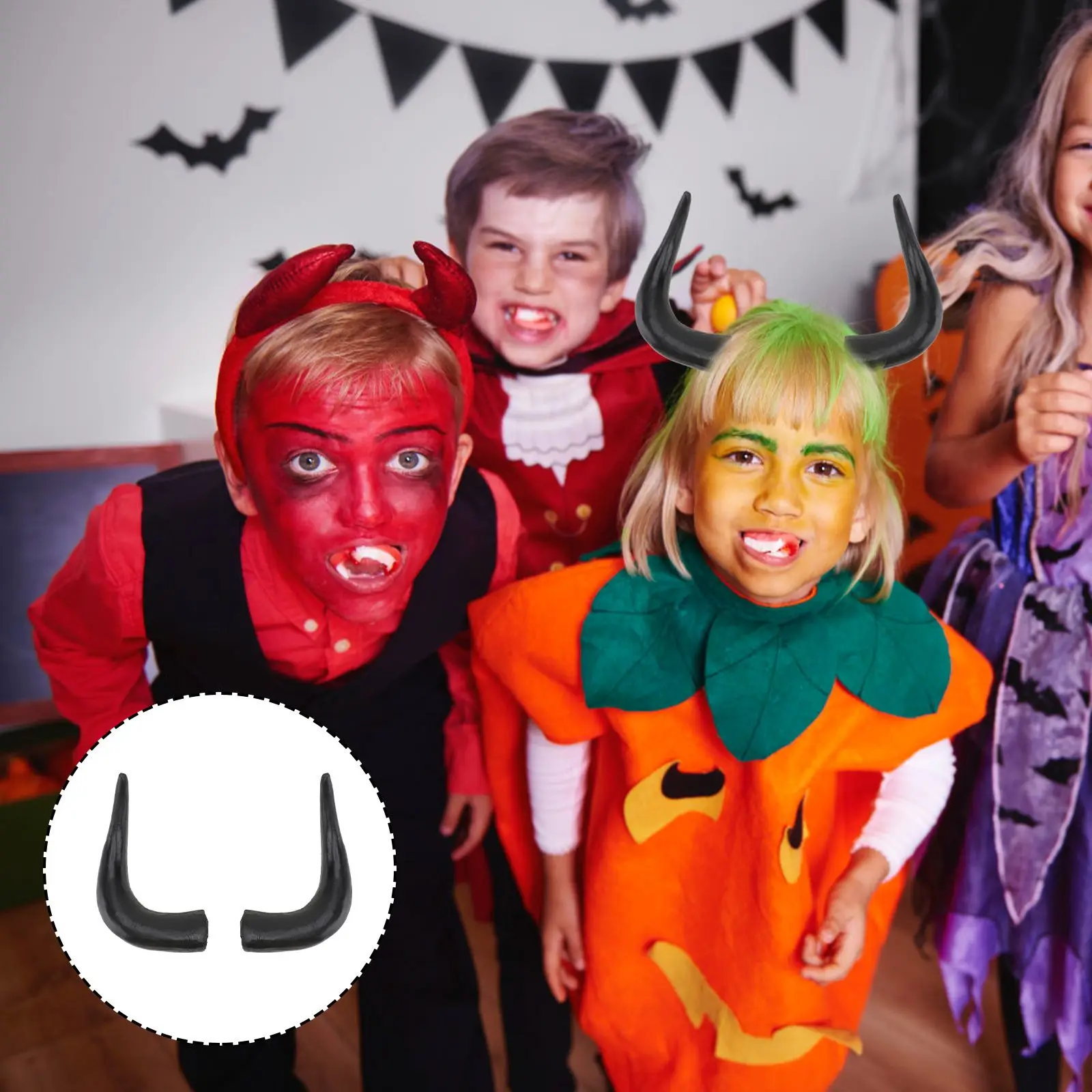 성인을위한 시뮬레이션 된 후프 할로윈 의상 암소 액세서리 황소 뿔 소품 뿔 플라스틱 머리띠 남자 가짜 장식 남자