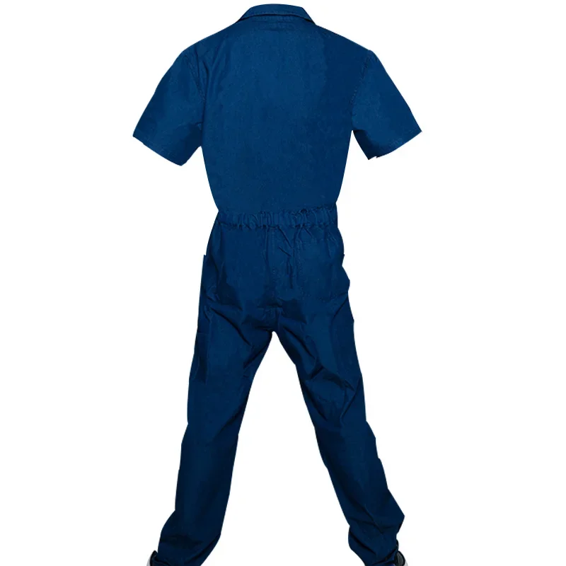 Tuta per saldatura in cotone abbigliamento da lavoro in Denim tuta per officina di riparazione automatica meccanica di sicurezza uniforme durevole