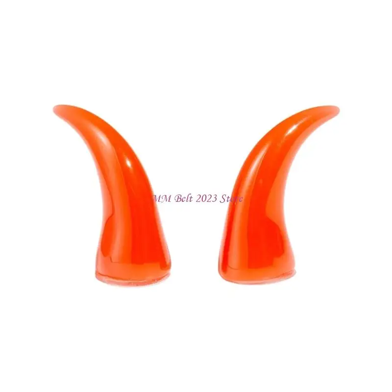 49ME Resins Devil Horns Head Accessory Rounded Children's Devil Horns Headpiece For Holidays Birthdays Celebrations