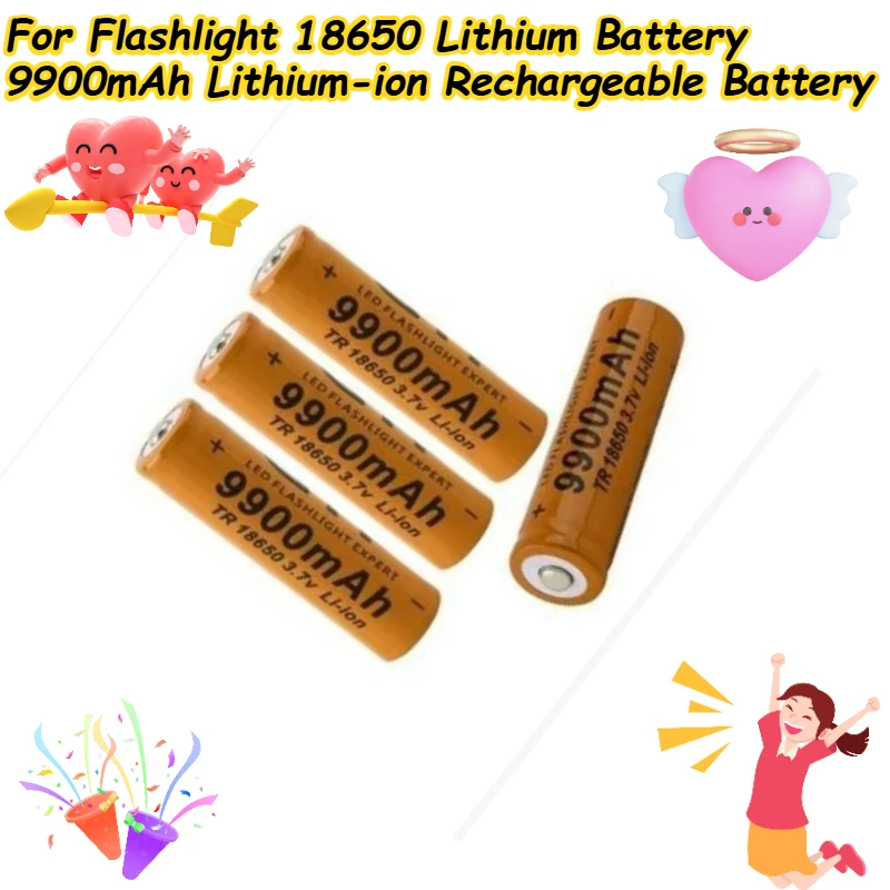 

For Flashlight 18650 Lithium Battery 9900mAh Lithium-ion Rechargeable Battery