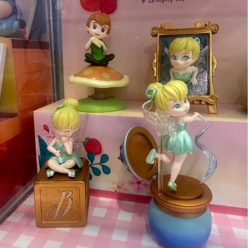 الأصلي بيتر بان فقدت الكنز سلسلة صندوق أعمى أنيمي الشكل بيتر بان أنيمي الشكل صندوق غامض مكتب الديكور صندوق دمى هدايا