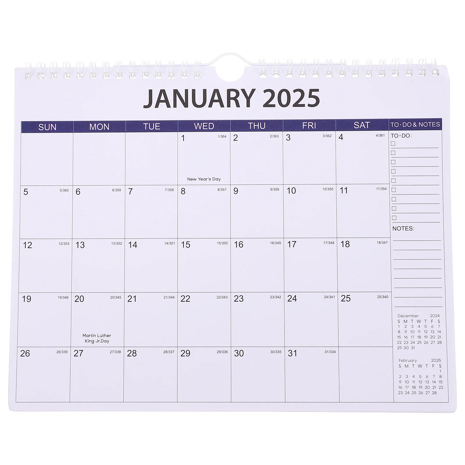 Monthly Calendar Large Floral Wall Calendar English Monthly Calendar Daily Use Suspending Calendar Room Calendar