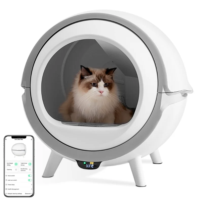 自動猫用トイレ,クリーニングボックス,UV滅菌,アプリ制御,14日間 