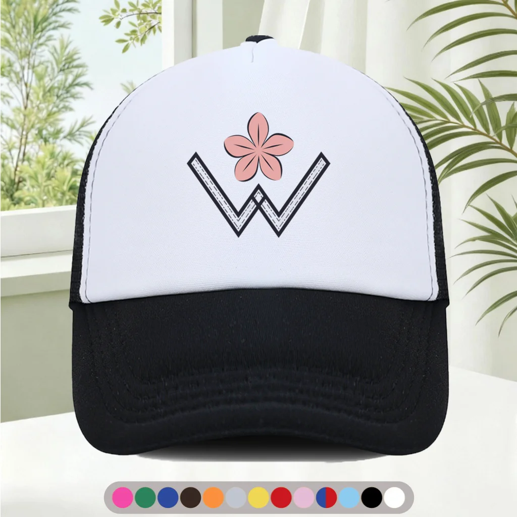 Fashionable and Versatile Sponge Mesh Cap  Features Cool Printed Patterns, Unisex  American Trucker Hat  HighQuality Hat  S