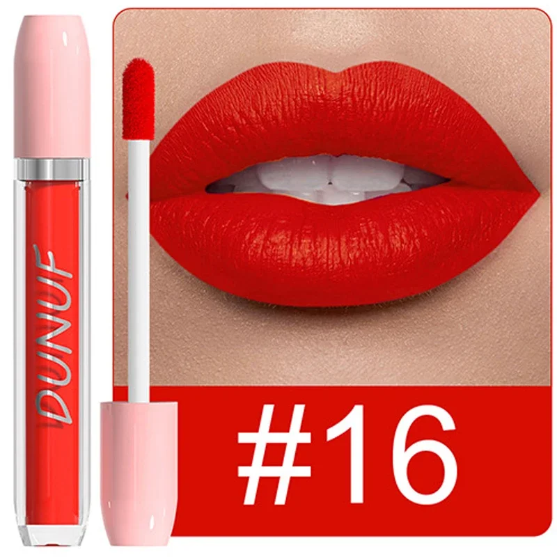 25 Color Velvet Matte Lipstick Liquid Waterproof Sexy Red Matte Lip Glaze Non-Stick Halloween Makeup Not Easy To Fade Lip Gloss