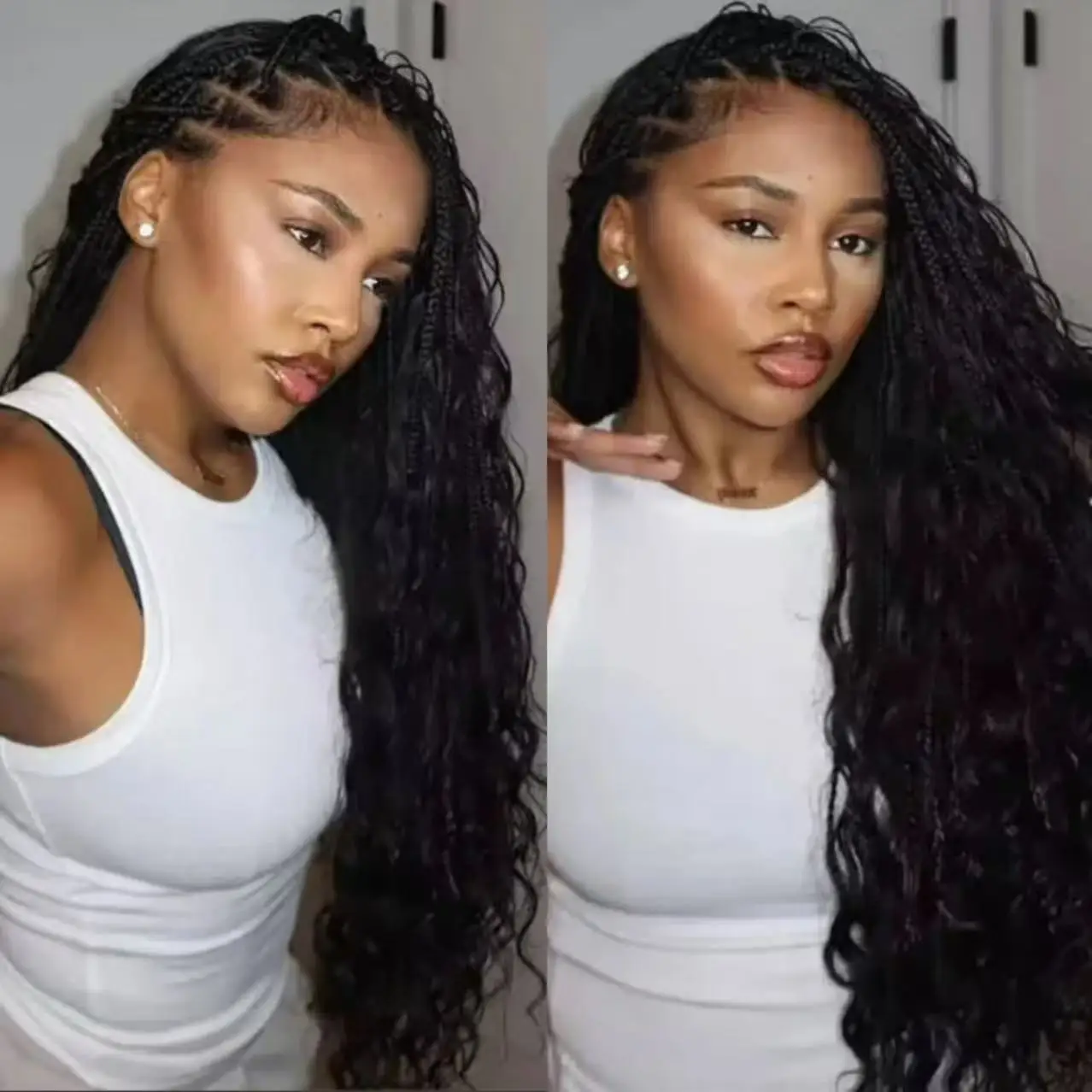 Loose Deep Wave Crochet Human Hair Pre-Separated Vietnamese Raw 100% Human Hair Extensions for Invisible Miracle Knots Lightweight Boho Braids Versatile & Time-Saving