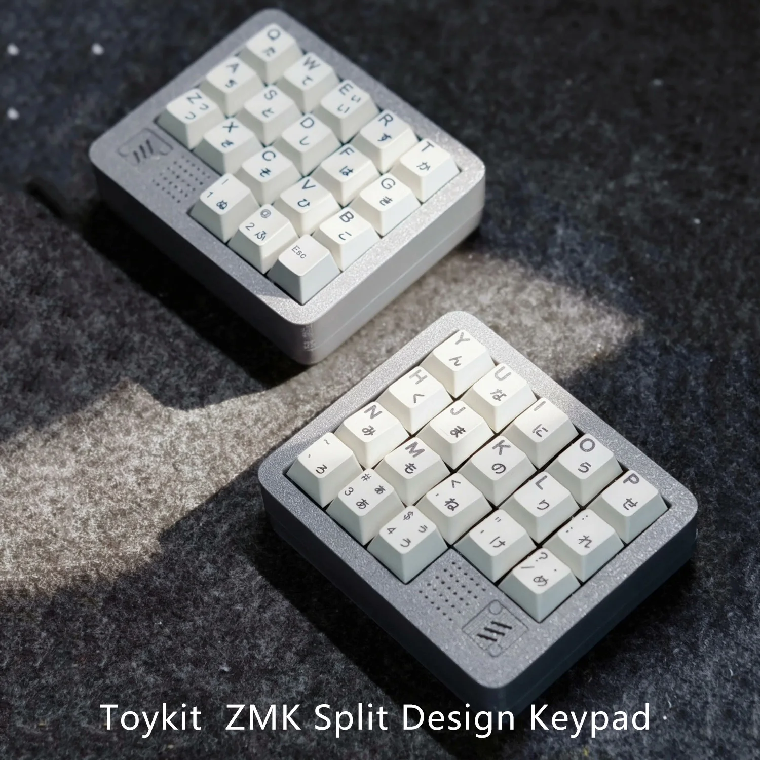 New Toykit  2 Mode Wired BT Keyboard Split DIY Customs 38/ 36 34 Key Programmable Macro 30% Split Keyboard Kit Ergo