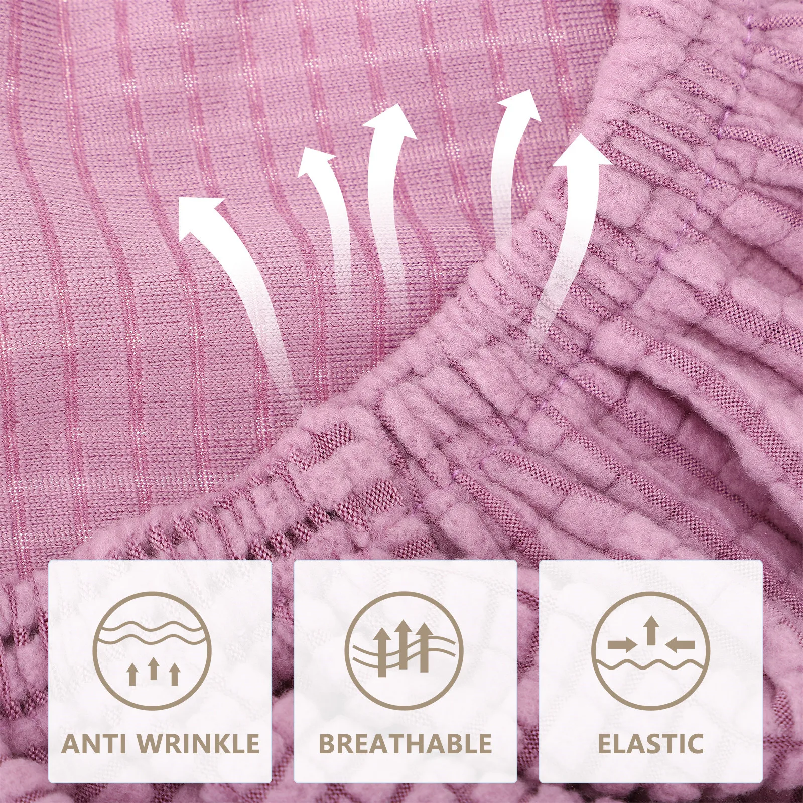 

Elastic Chair Seat Cover Washable Cushion Protector for Kitchen Dining Room Ceremony Celebration Chair Seat Cover