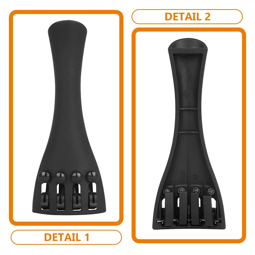 

2pcs Cello Tailpiece Replacement Carbon Fiber 4/4 Violin String Board Durable Lightweight Fine Tuner Accessories For Cello