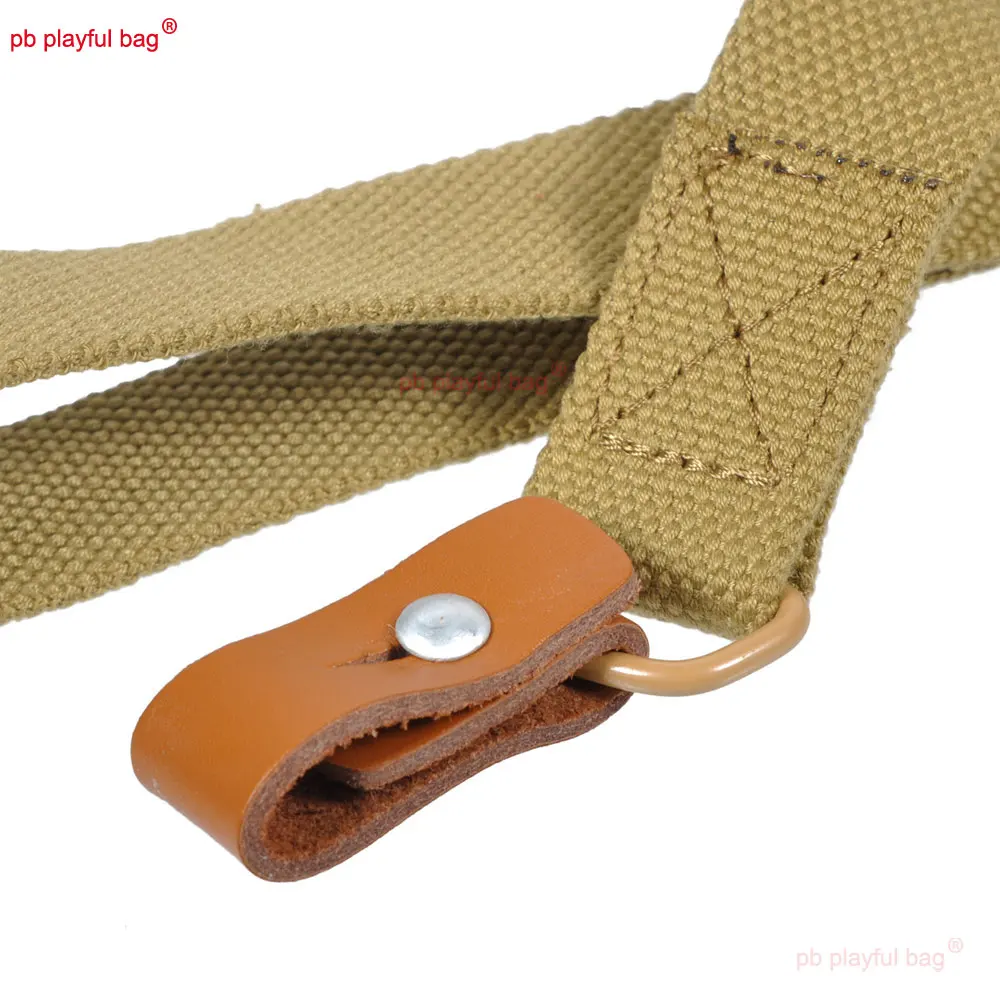 Outdoor Sports AK Pure Cowhide Gun Strap Tactical Multifunctional Belt Double Point Shoulder Strap Toy Accessories QG601