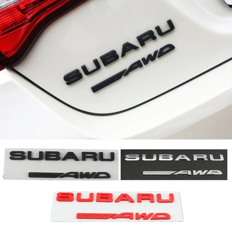 ABS Car Rear Trunk Sticker Emblem Auto Body Tail Letter Badge Decal for Subaru WRX BRZ XV STI Outback Forester Impreza Tribeca