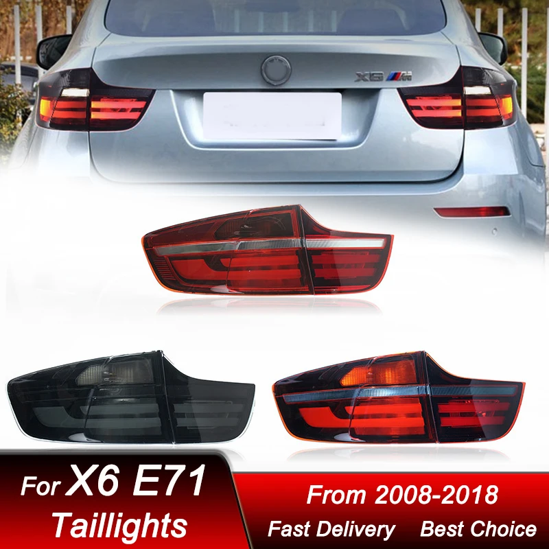 

Горячие автомобильные задние фонари для BMW X6 E71 08-14, новый стиль, полностью светодиодный задний фонарь, динамический указатель поворота, задний фонарь в сборе
