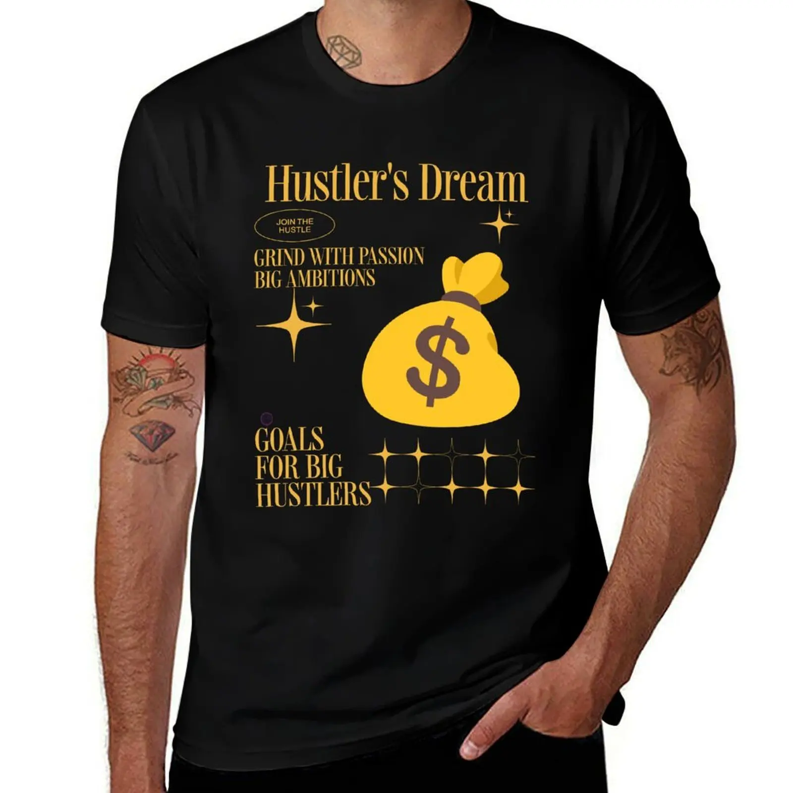 

Hustlers Dream T-Shirt basketball graphic tees anime figures boys animal print mens t shirt graphic