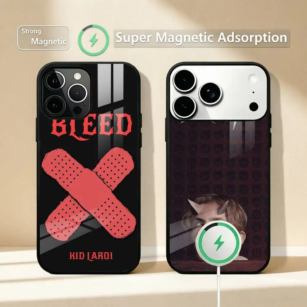 T-The K-Kid Laroi Singer Fashion Phone Case For iPhone17,16,15,14,13,12,11 Plus,Pro Compatible with magnetic wireless charging