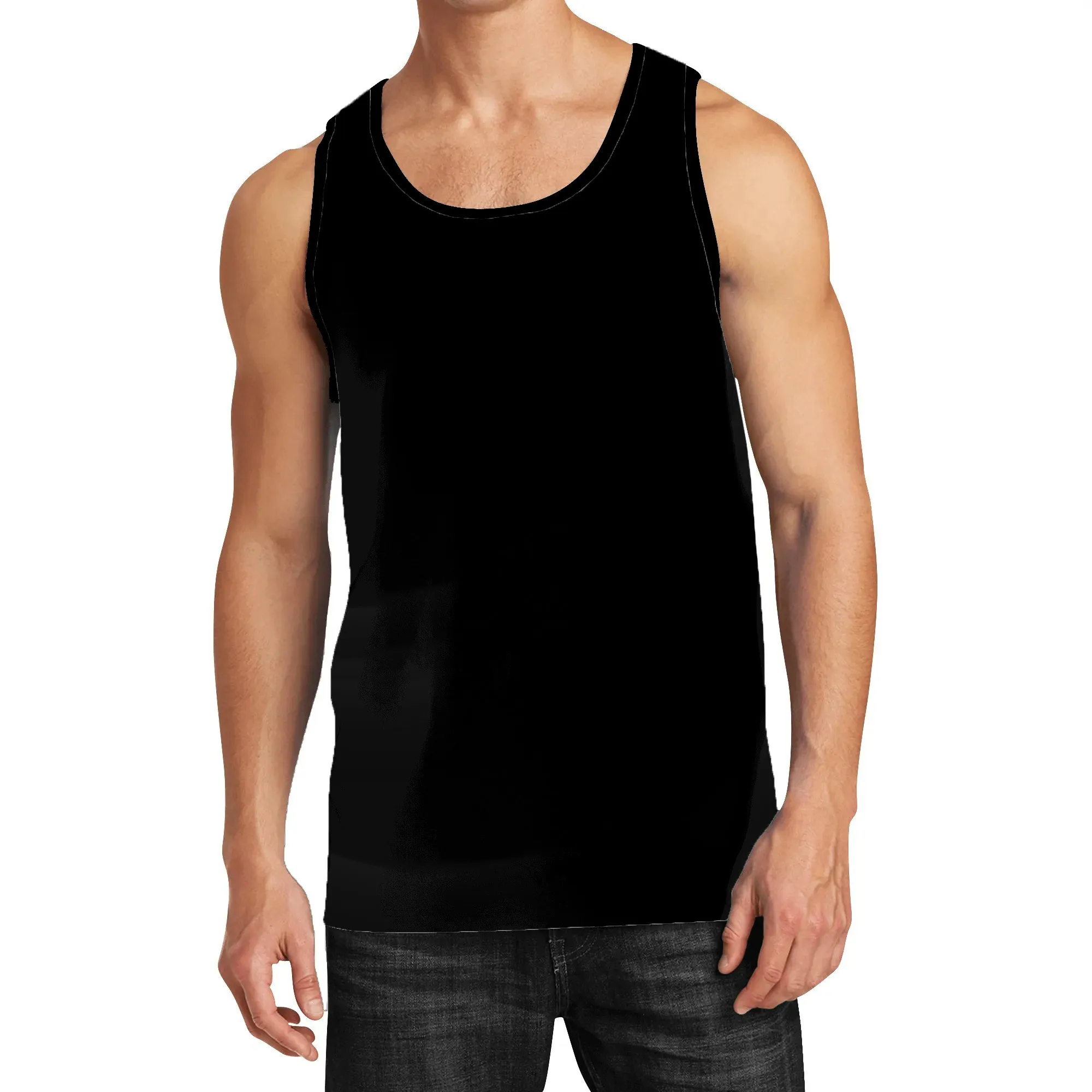 New Vest Fitness Muscle Men\'s Tops Light Breathable Adult Children\'s Sleeveless T-shirt Suitable For Parties, Beaches, Sports