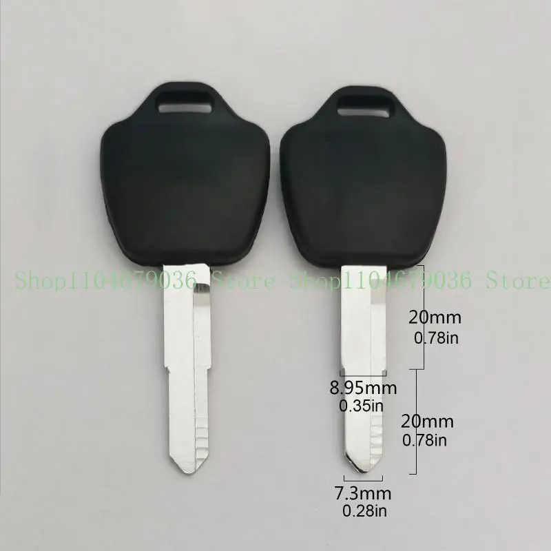 Motorcycle Uncuts Transponder Keys Blade Blank for Key Remote Ignition Replacement Part for D-175 Motorbike