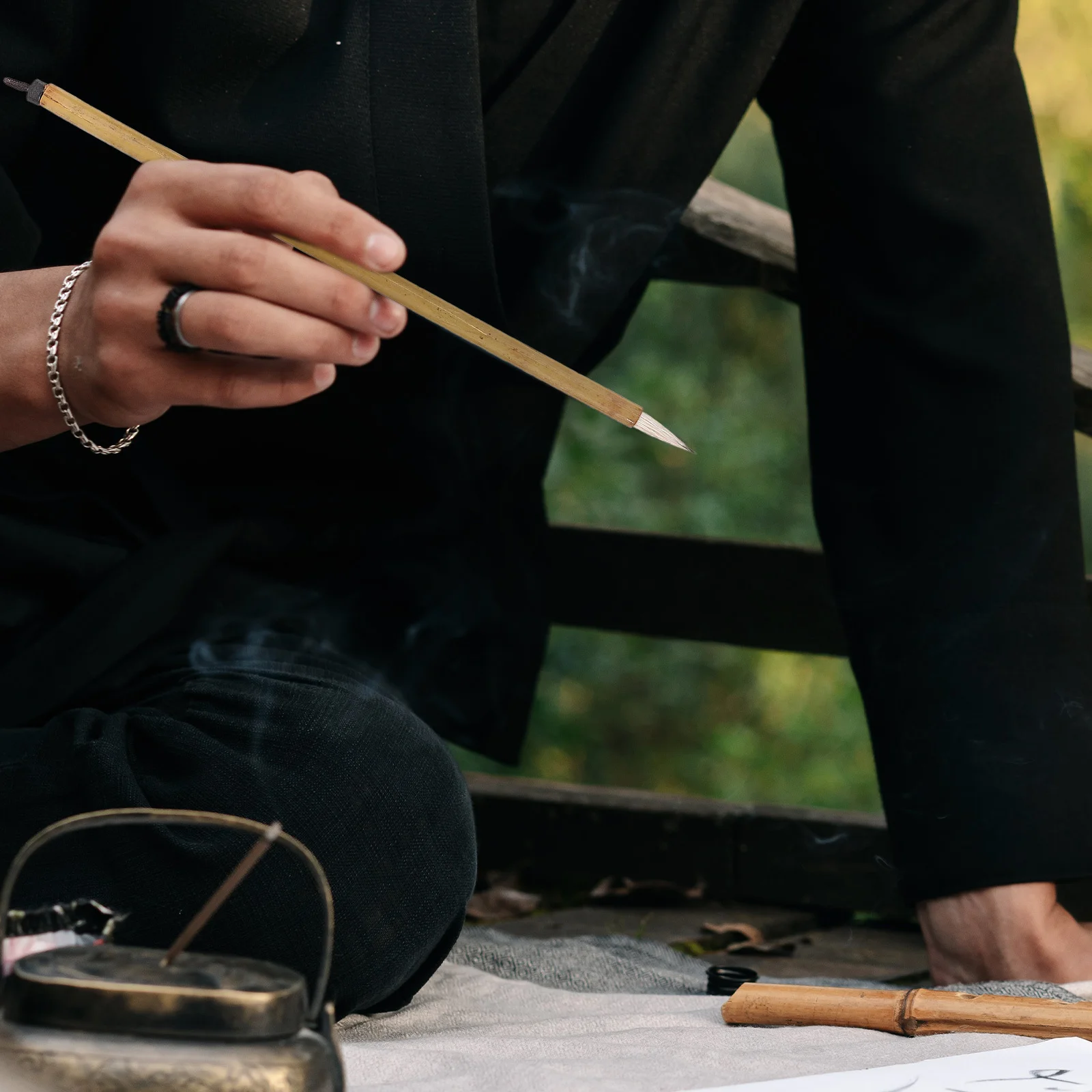 

6pcs Chinese Calligraphy Brushes Set Writing Pen For Painting Drawing Ink Brush Traditional Art Stationery Kit Beginners Gift