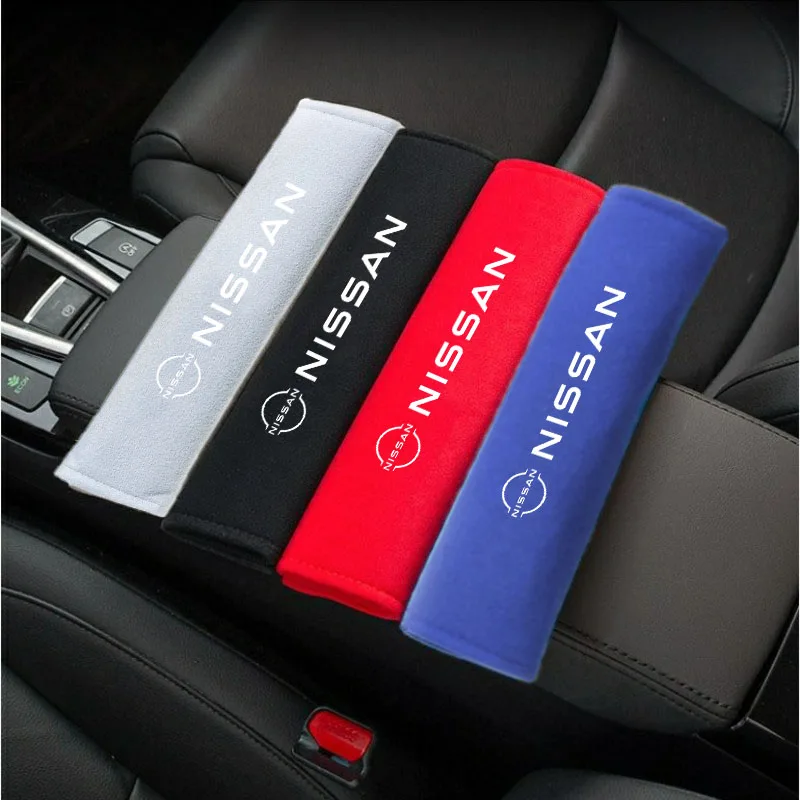 2 Piezas para Nissan X-trail Qashqai Note Juke Patrol Leaf Sentra, Accesorios Interiores para Automóvil, Fundas para Cinturón de Seguridad, Protectores de Hombro para Cinturón de Seguridad