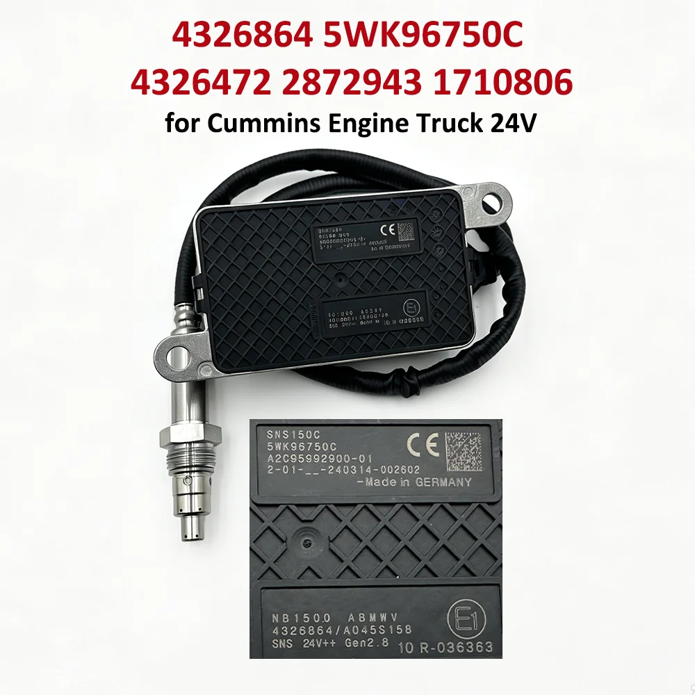 4326864 4326864RX 5WK96750C 4326472 2872943 Nitrogen Oxygen NOx Sensor For CUMMINS Engine Truck 24V A2C95992900 1710806 A045S158