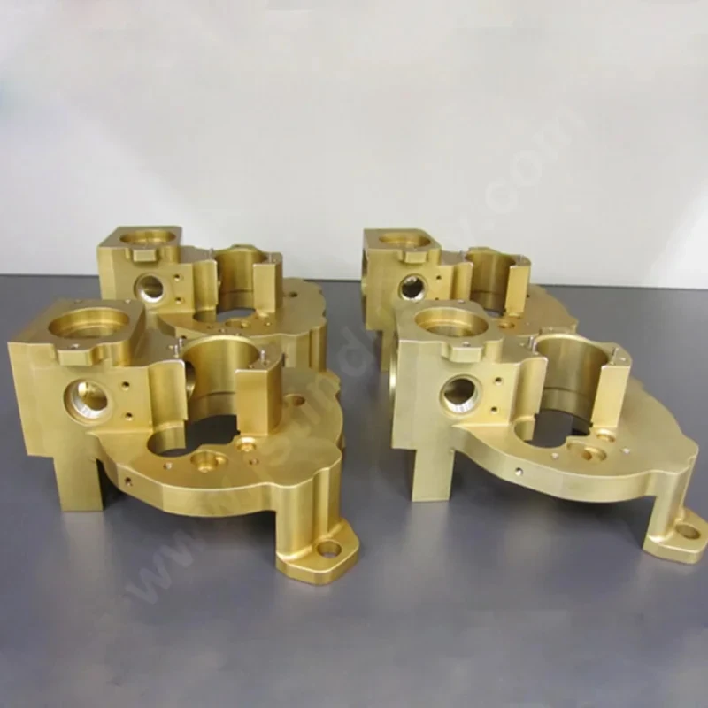

Custom 5-Axis CNC Machining Aluminum Cavity Hard Gold Anodizing Mechanical Valve Housing New Energy Vehicle Electrical Parts