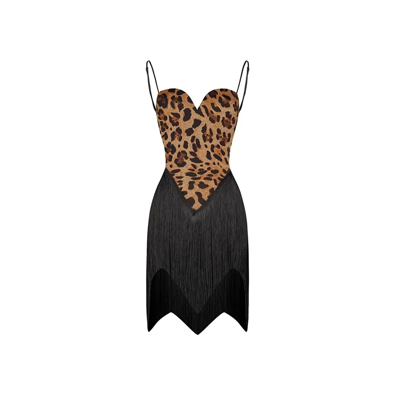 فستان ZYM مخصص مع الخصر المتموج فساتين الرقص اللاتينية للفتيات مع الملابس الداخلية 25003