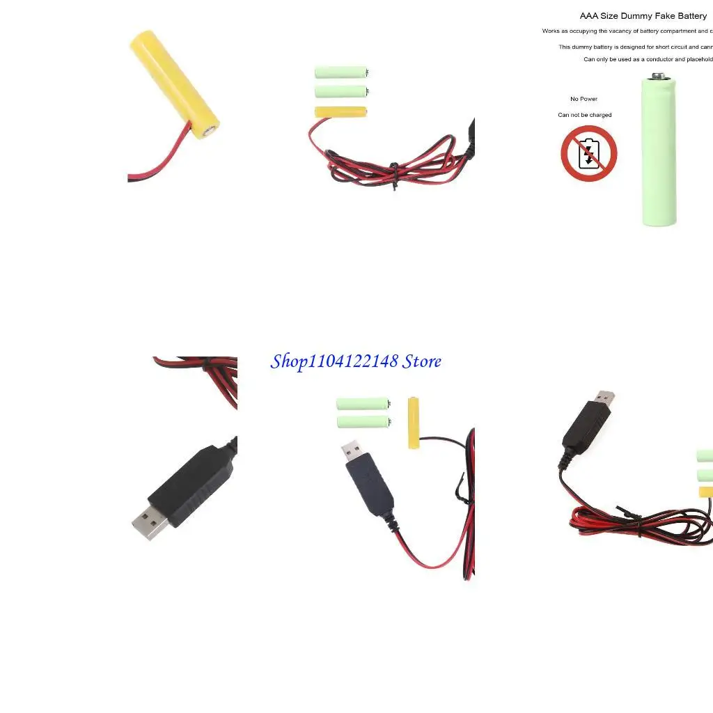 P9FA Батарея elminators USB 5V Замените 3х 1,5 В LR03 AAA Power Battery Power Power