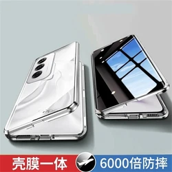360° Full Case For Oppo A80 5G K12X A3 Pro Case Double-sided Magnetic Glass Protective Phone Cover For Oppo K 12X Camera Protect