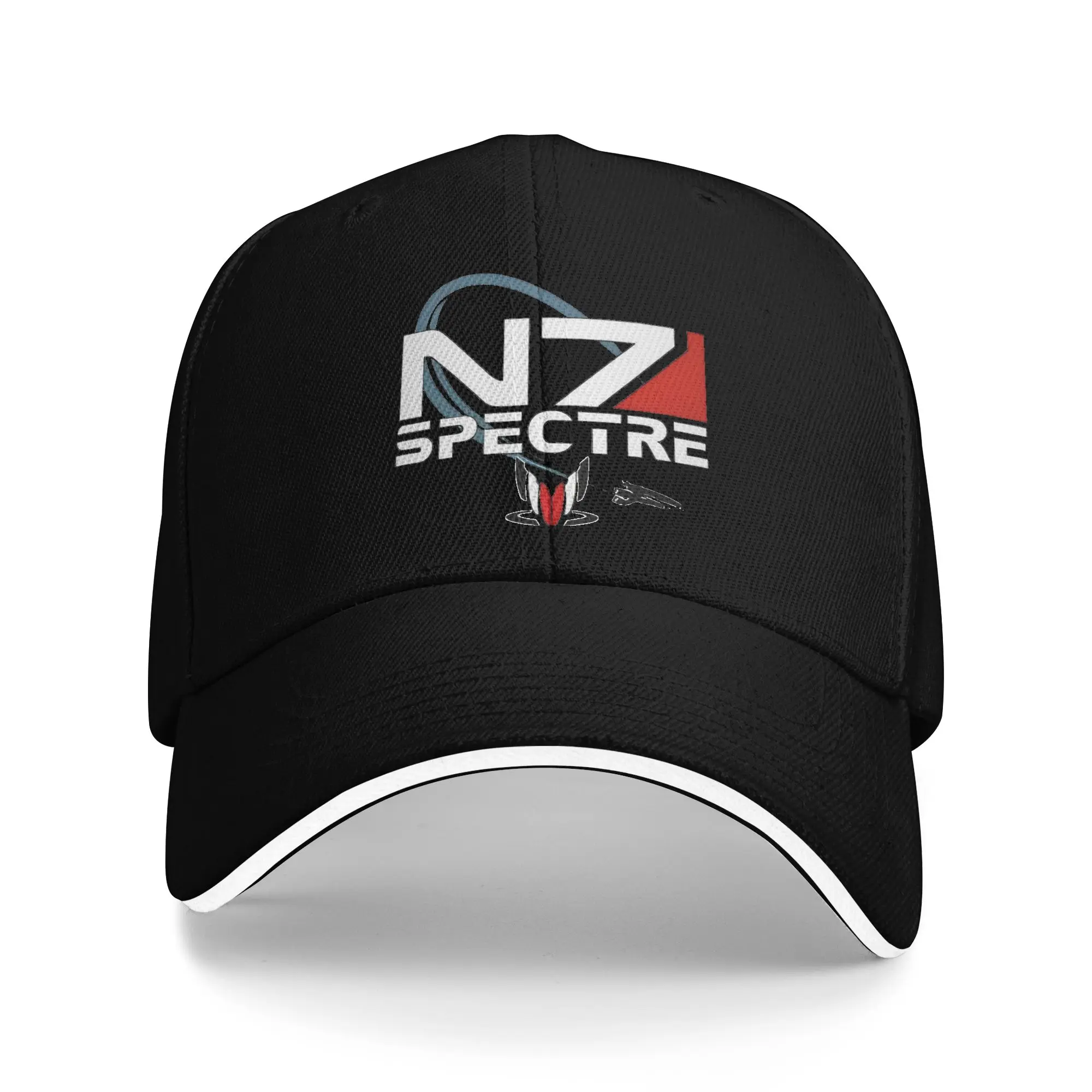 Mass Effect N7 Spectre Sandwich Hat Men Women ,Hip-Hop,Baseball Caps  Hat Adjustable Snapback Caps Fishing Hat Summer Hats